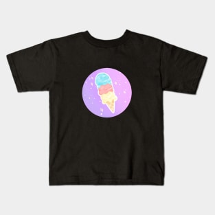 Three Scooped Icecream Cone Kids T-Shirt